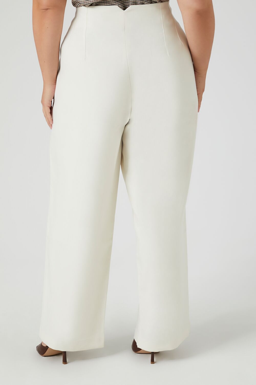 Plus Size High-Rise Straight Pants - Forever 21
