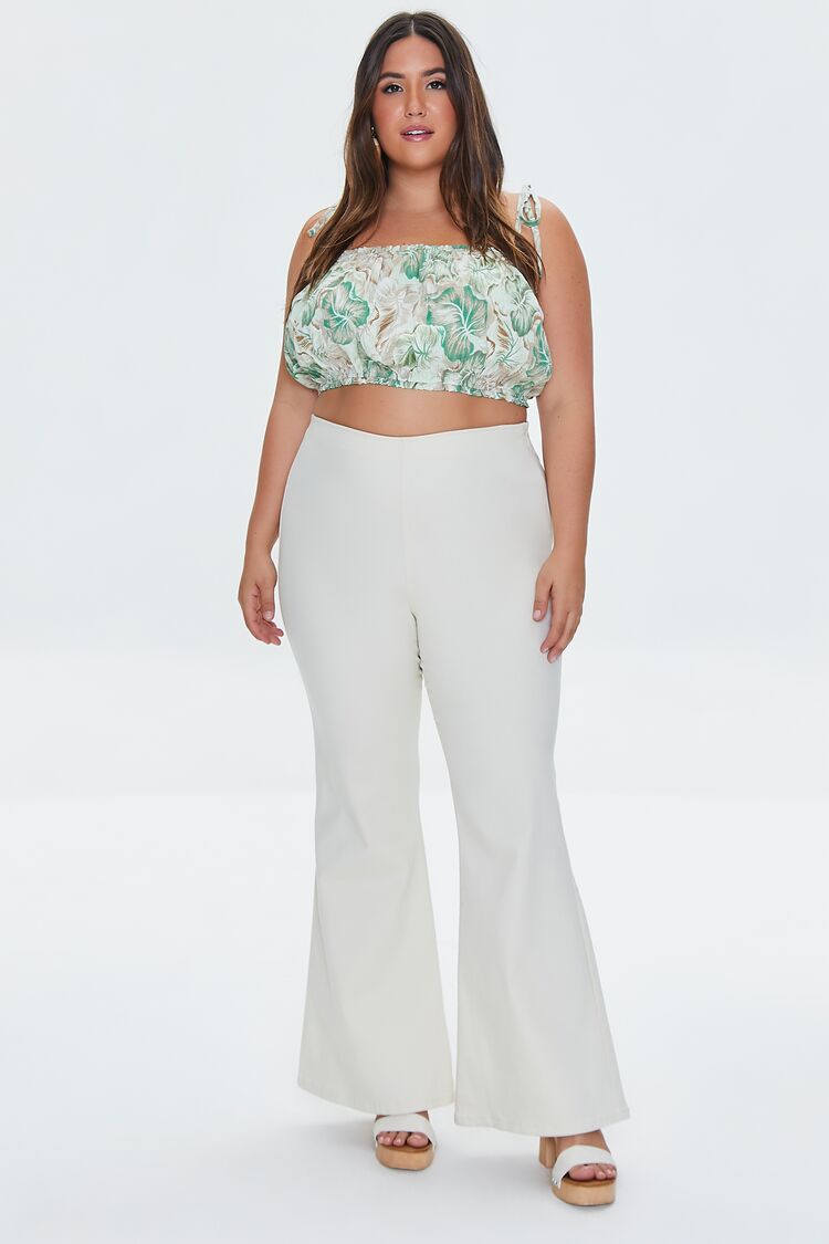Plus Size High-Rise Flare Pants - Forever 21