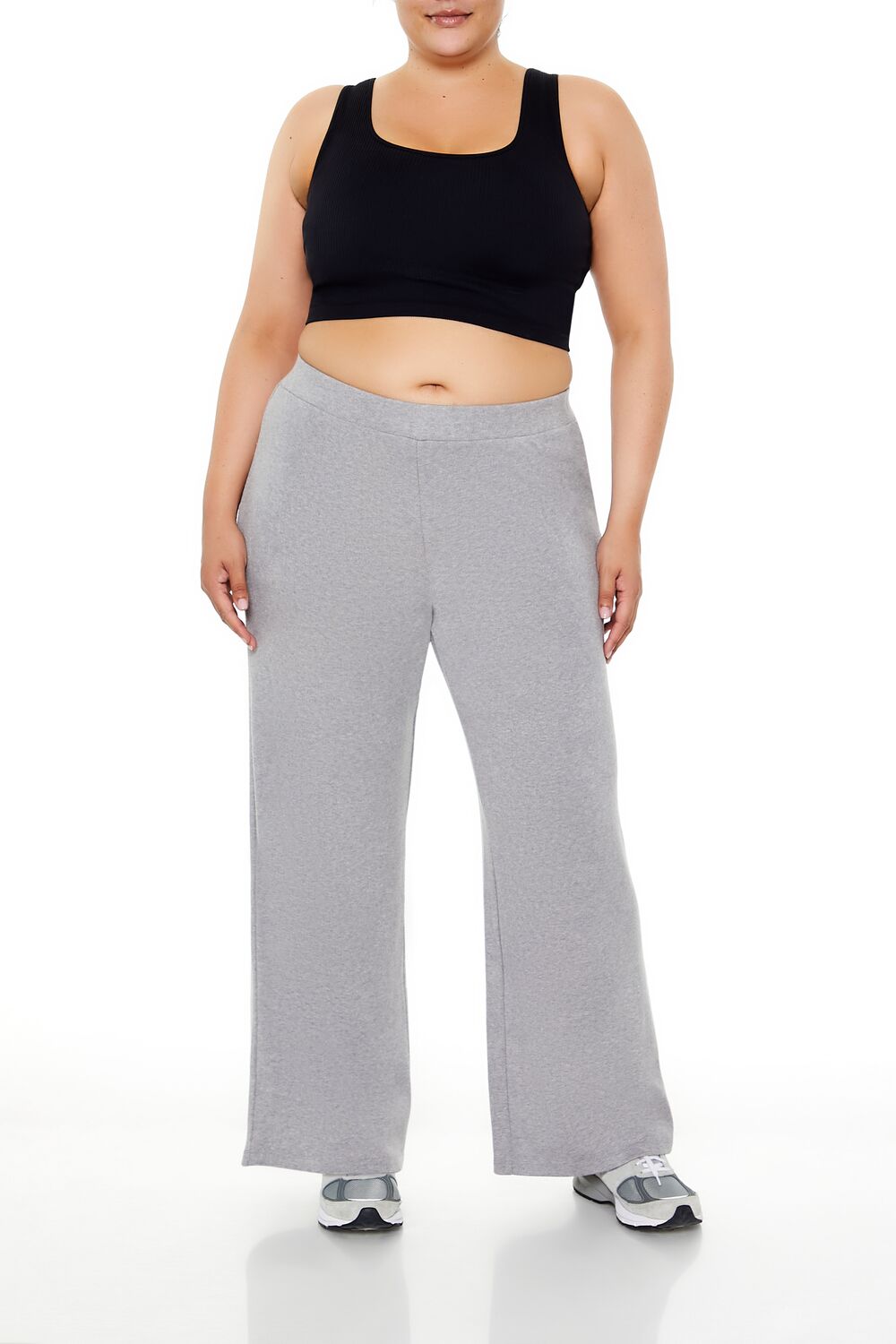 Plus Size High-Rise Wide-Leg Pants - Forever 21