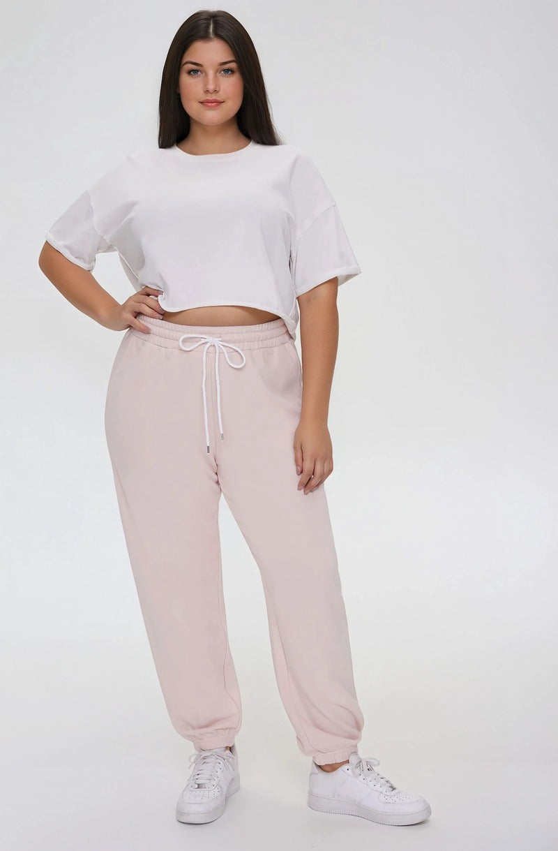 Plus Size Fleece Joggers - Forever 21