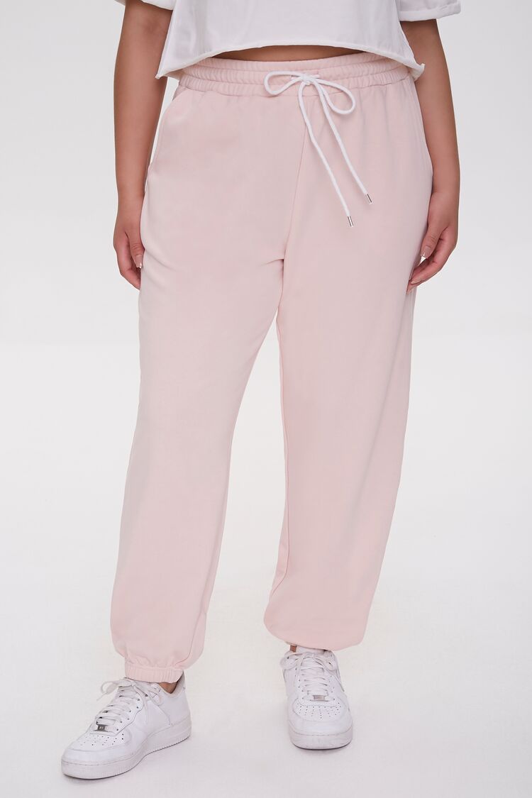 Plus Size Fleece Joggers - Forever 21