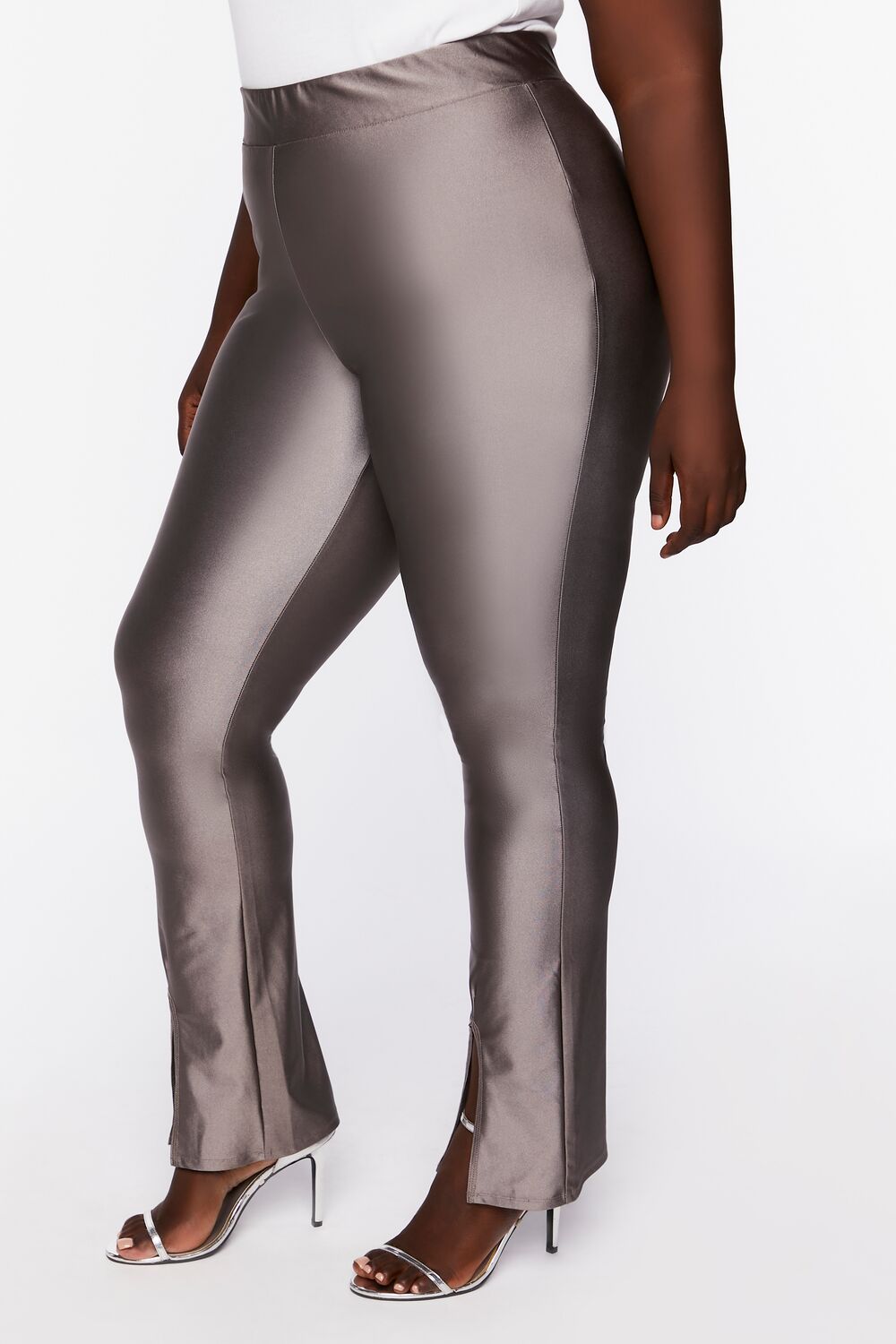 Plus Size Split Hem Leggings - Forever 21