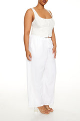 Plus Size Wide-Leg Drawstring Pants - Forever 21