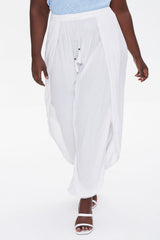 Plus Size Crochet-Trim Tassel Pants - Forever 21