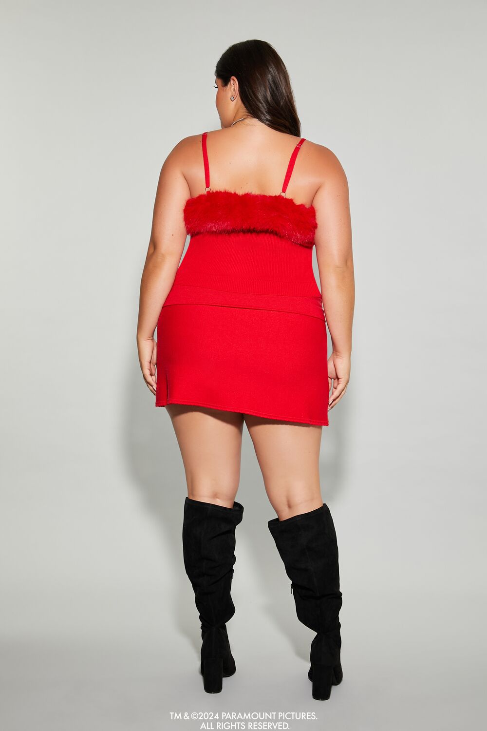 Plus Size Mean Girls Foldover Mini Skirt - Forever 21