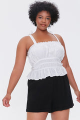 Plus Size Smocked Shorts - Forever 21