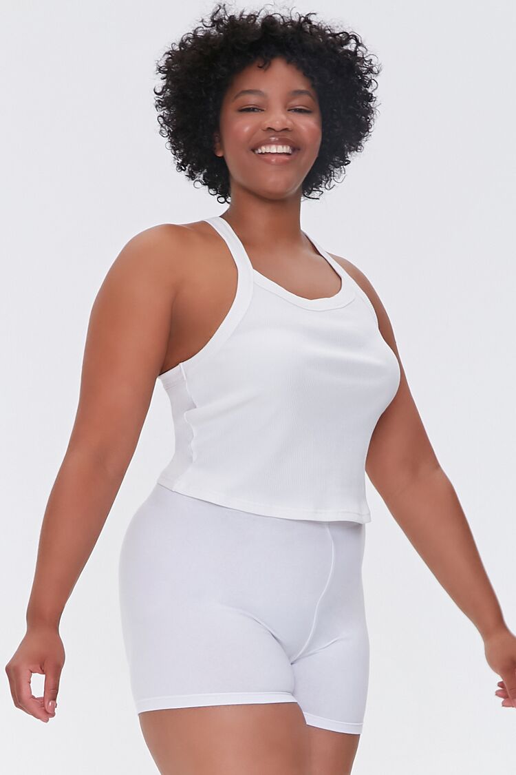 Plus Size Basic Cotton Hot Shorts - Forever 21