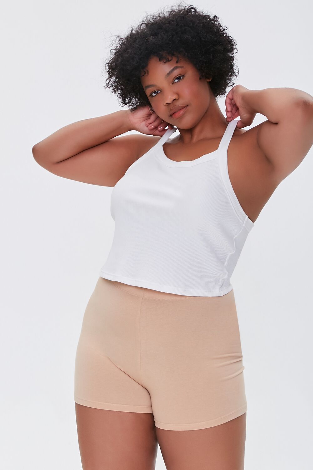 Plus Size Basic Cotton Hot Shorts - Forever 21