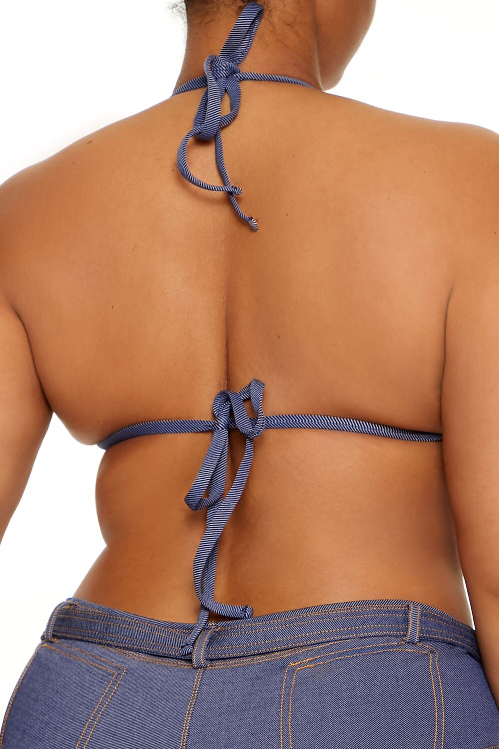 Plus Size Denim Bikini Top - Forever 21