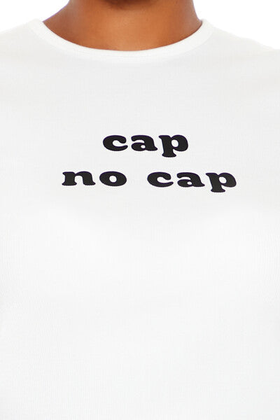 Plus Size Cap No Cap Baby Tee - Forever 21