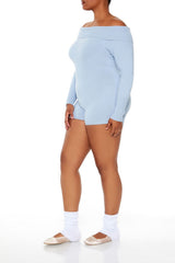 Plus Size Off-the-Shoulder Romper - Forever 21