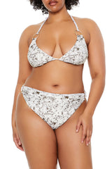 Plus Size Horse Triangle Bikini Top - Forever 21