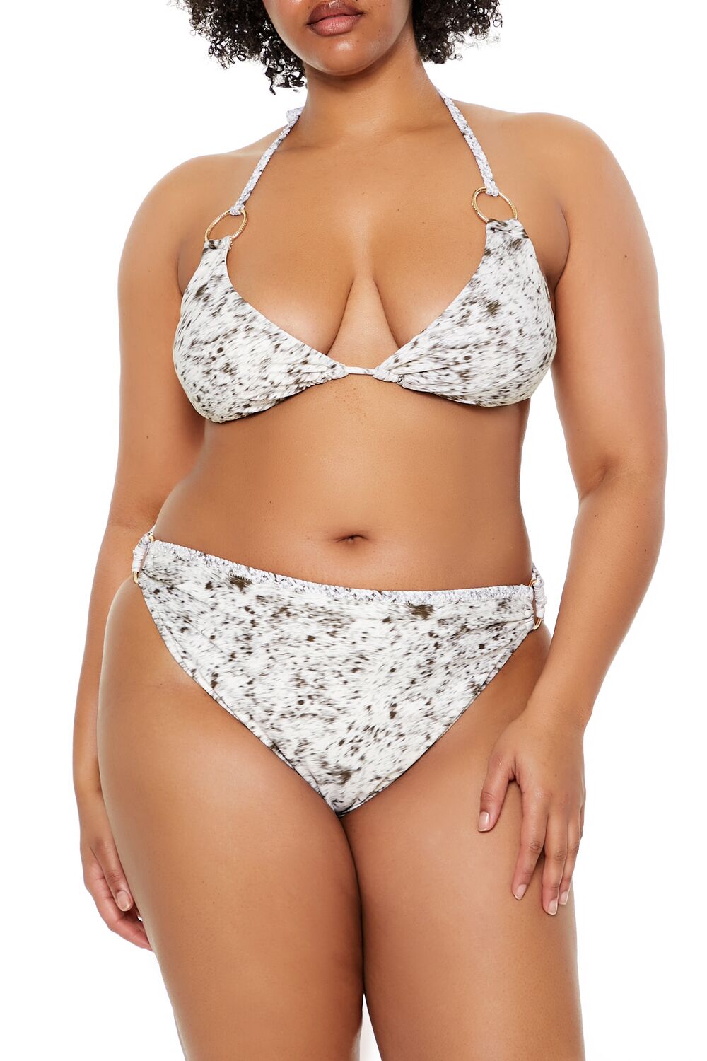 Plus Size Horse Triangle Bikini Top - Forever 21