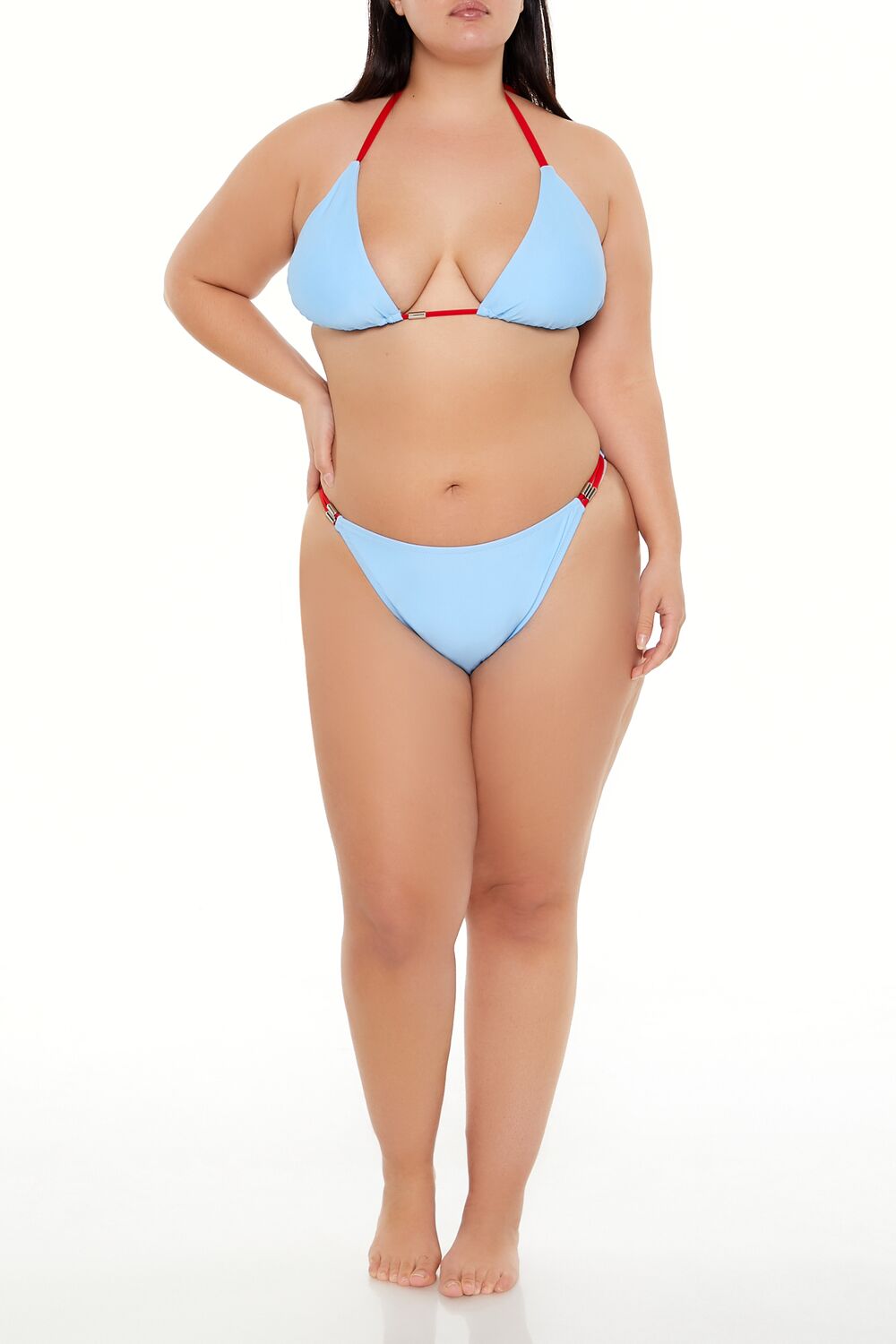 Plus Size Bar String Bikini Bottoms - Forever 21