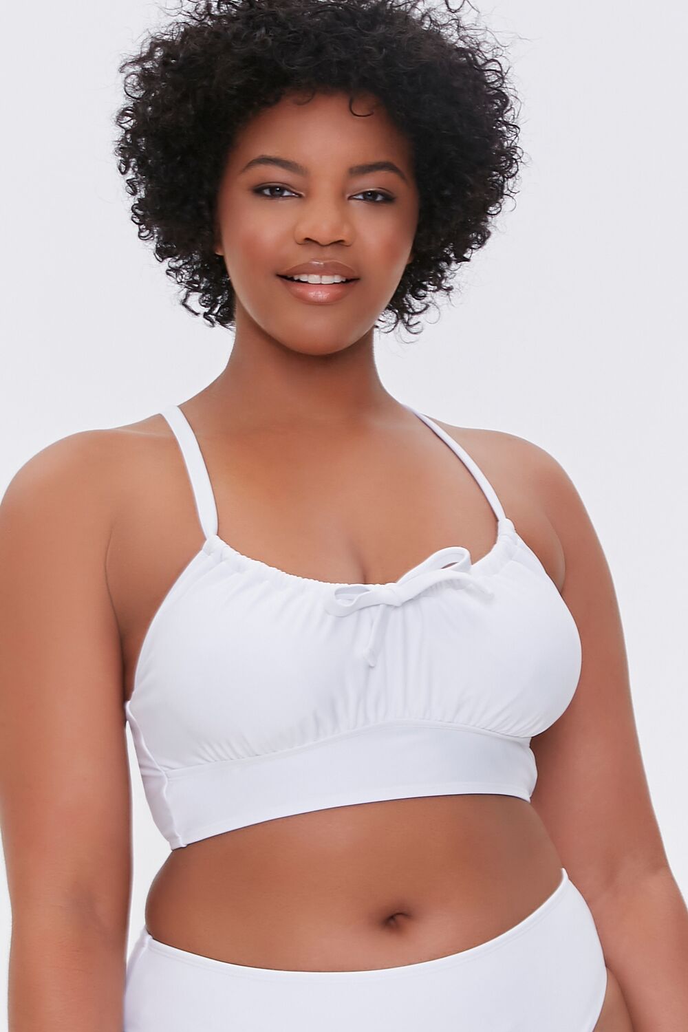 Plus Size Ruched Bikini Top - Forever 21