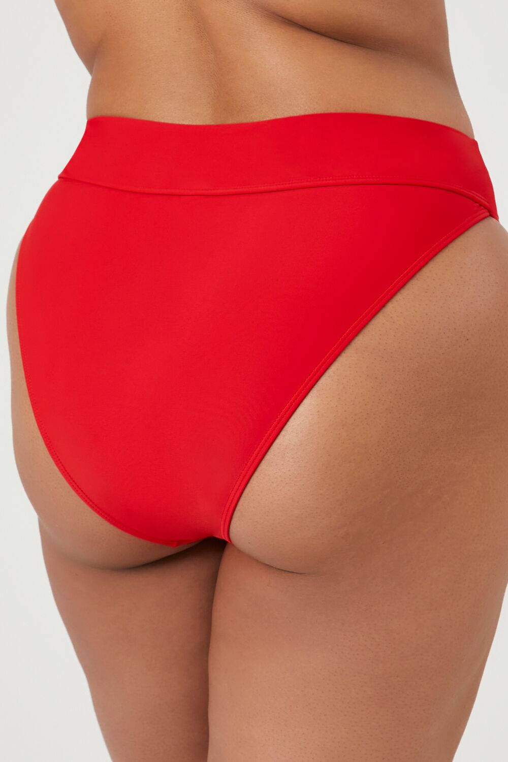 Plus Size High-Rise Bikini Bottoms - Forever 21