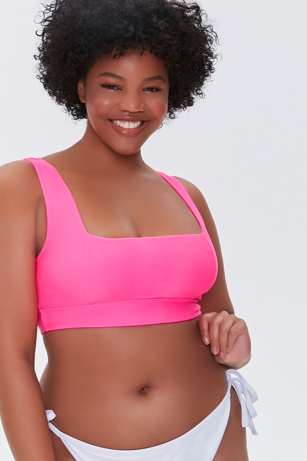 Plus Size Square-Neck Bikini Top - Forever 21