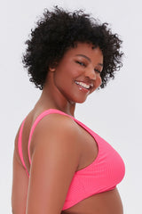 Plus Size Ribbed Bikini Top - Forever 21