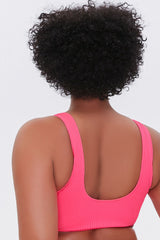 Plus Size Ribbed Bikini Top - Forever 21
