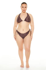 Plus Size Polka Dot Bikini Bottoms - Forever 21
