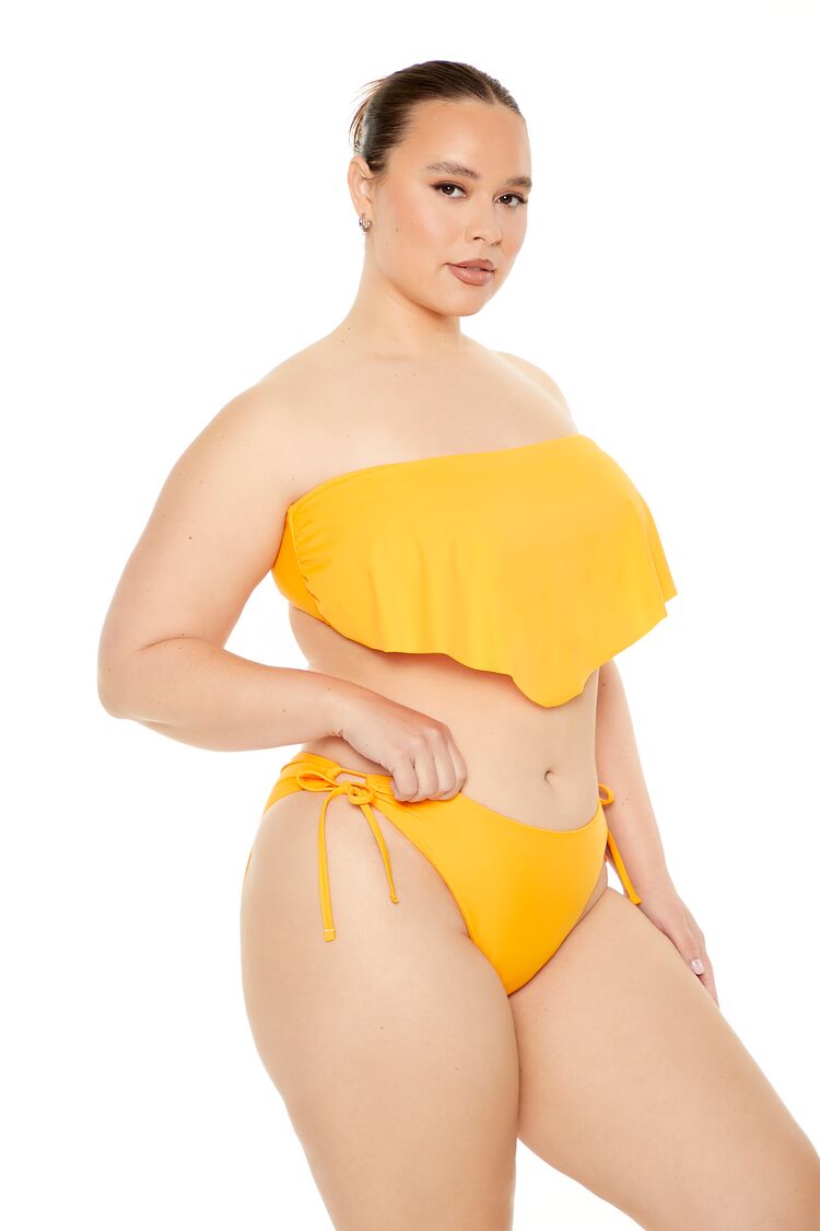 Plus Size Side-Tie Bikini Bottoms - Forever 21