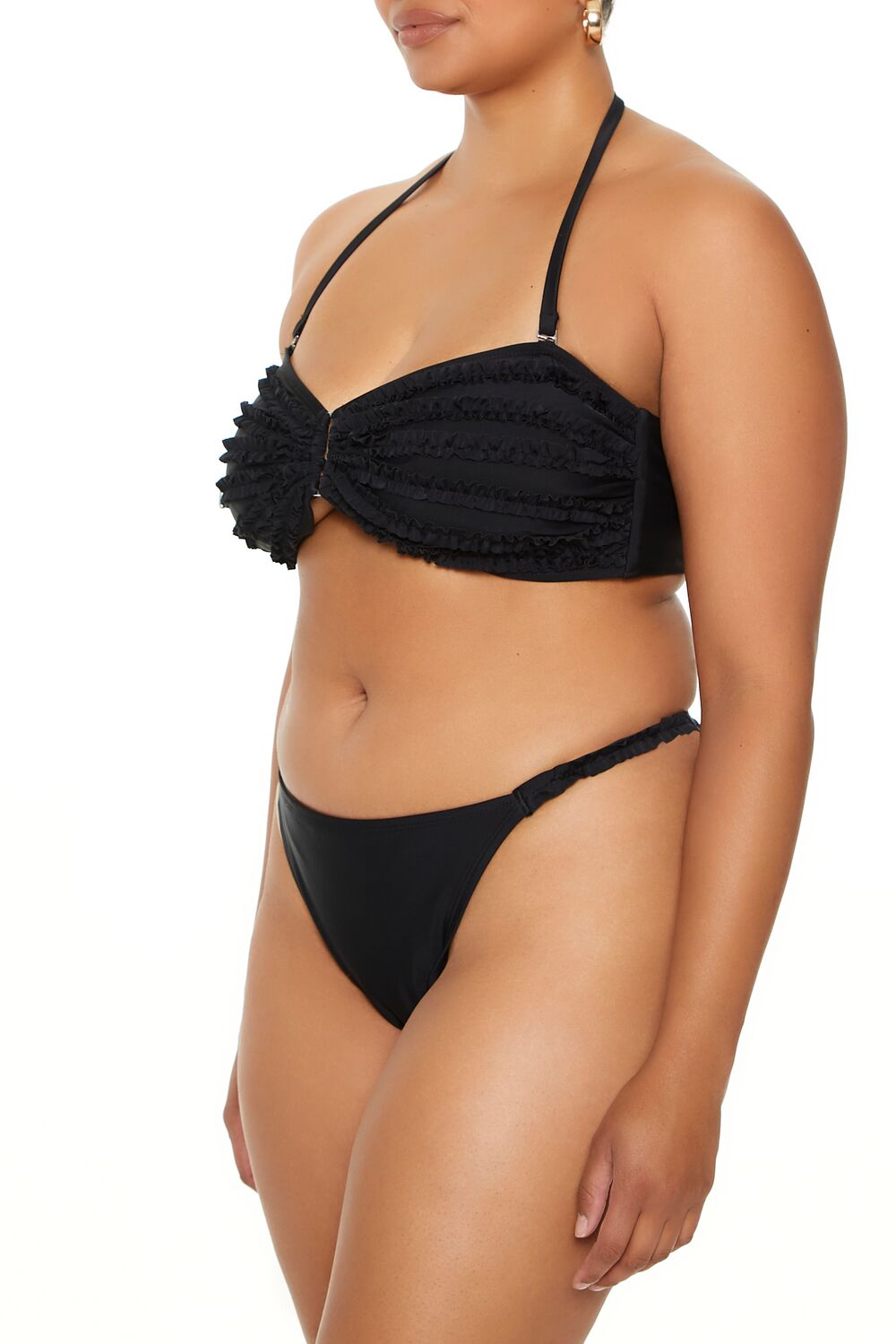 Plus Size Ruffle Bikini Bottoms - Forever 21