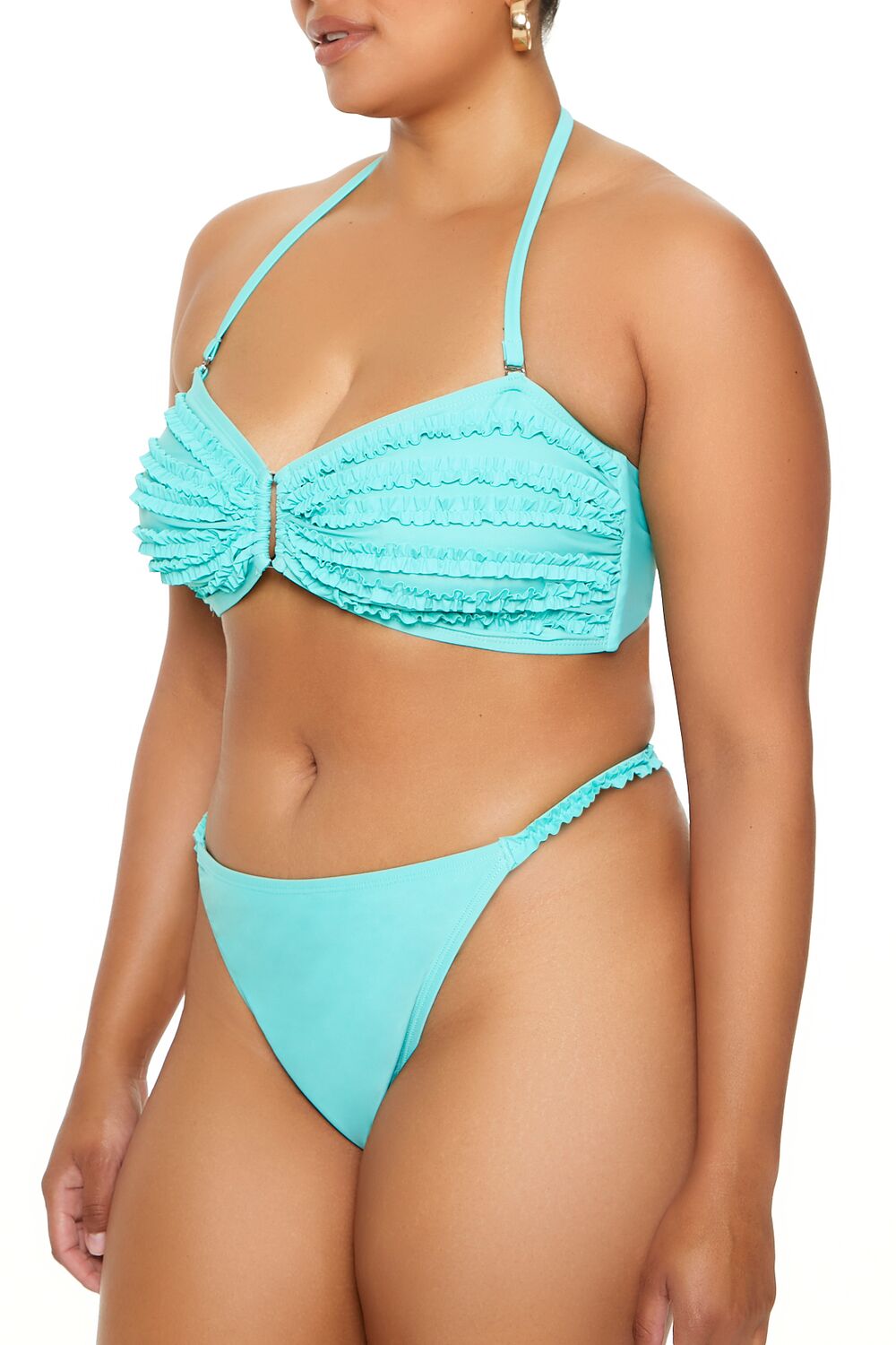 Plus Size Ruffle Bikini Bottoms - Forever 21
