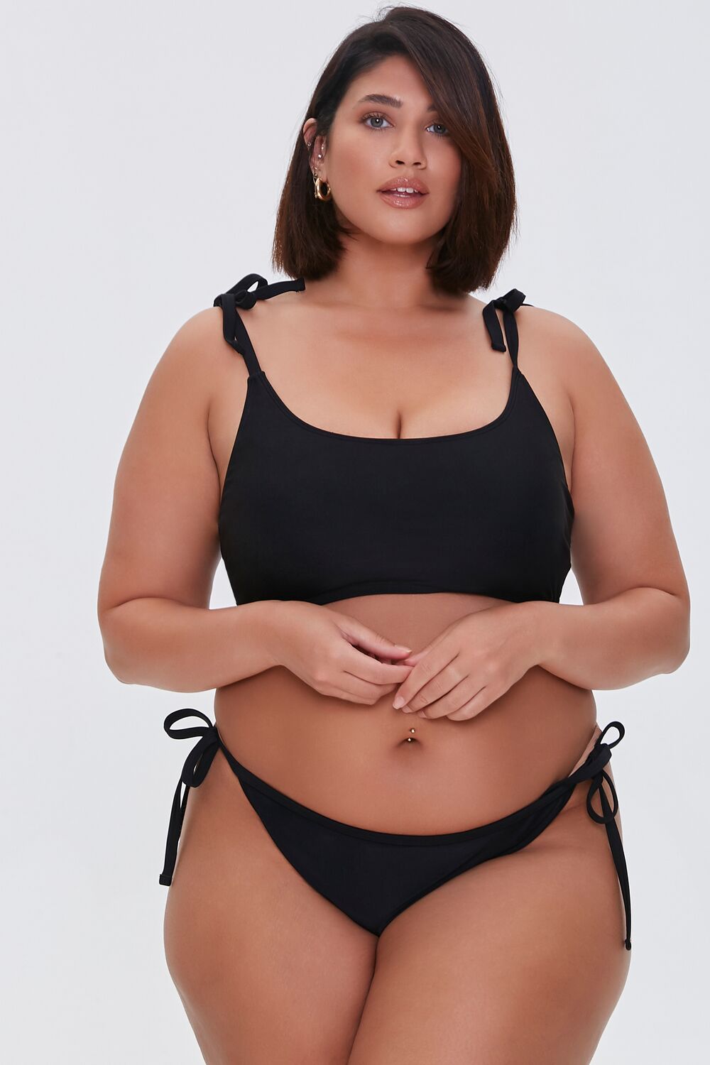 Plus Size String Bikini Bottoms - Forever 21