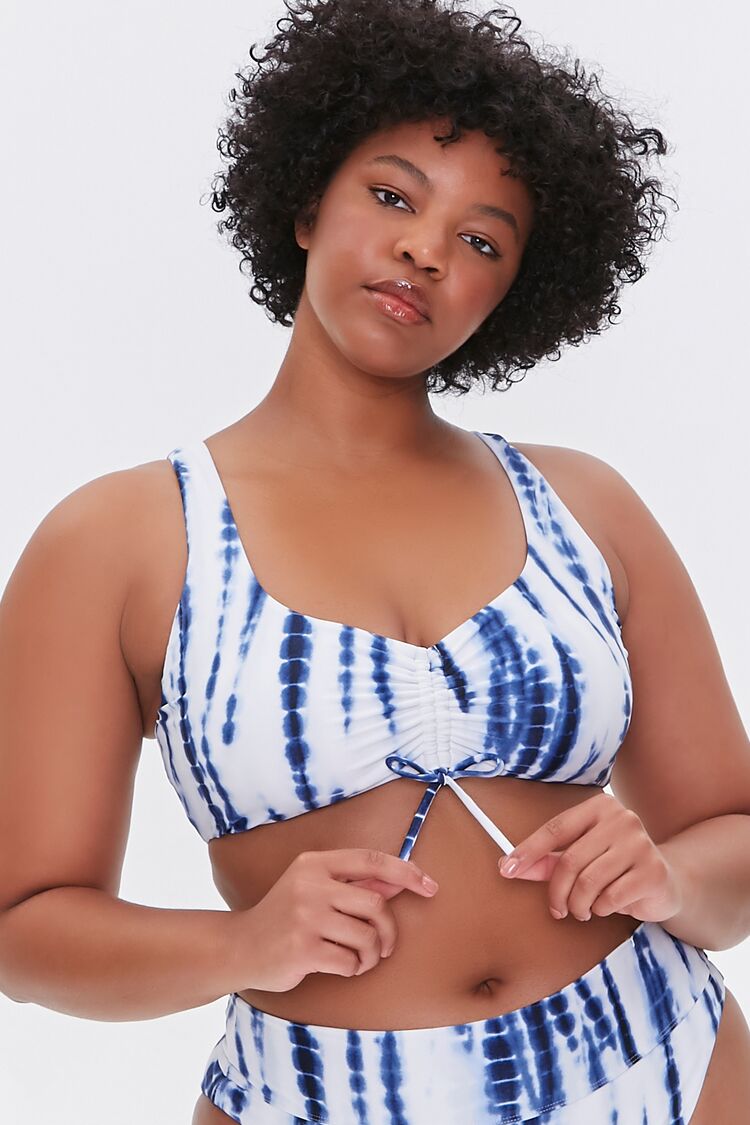 Plus Size Tie-Dye Bikini Top - Forever 21
