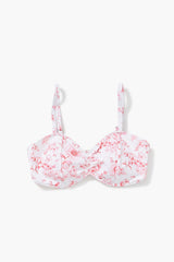 Plus Size Floral Print Bralette Bikini Top - Forever 21