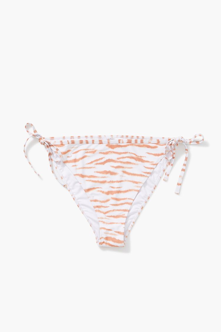 Plus Size Tiger Print String Bikini Bottoms - Forever 21