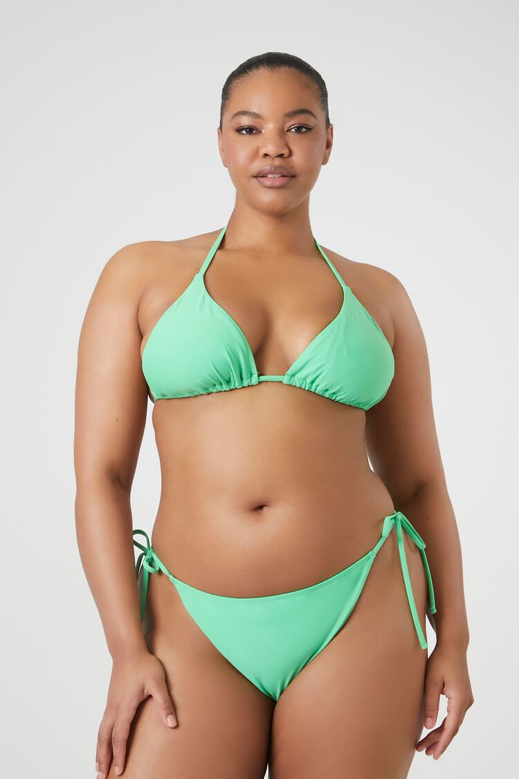 Plus Size String Bikini Bottoms - Forever 21