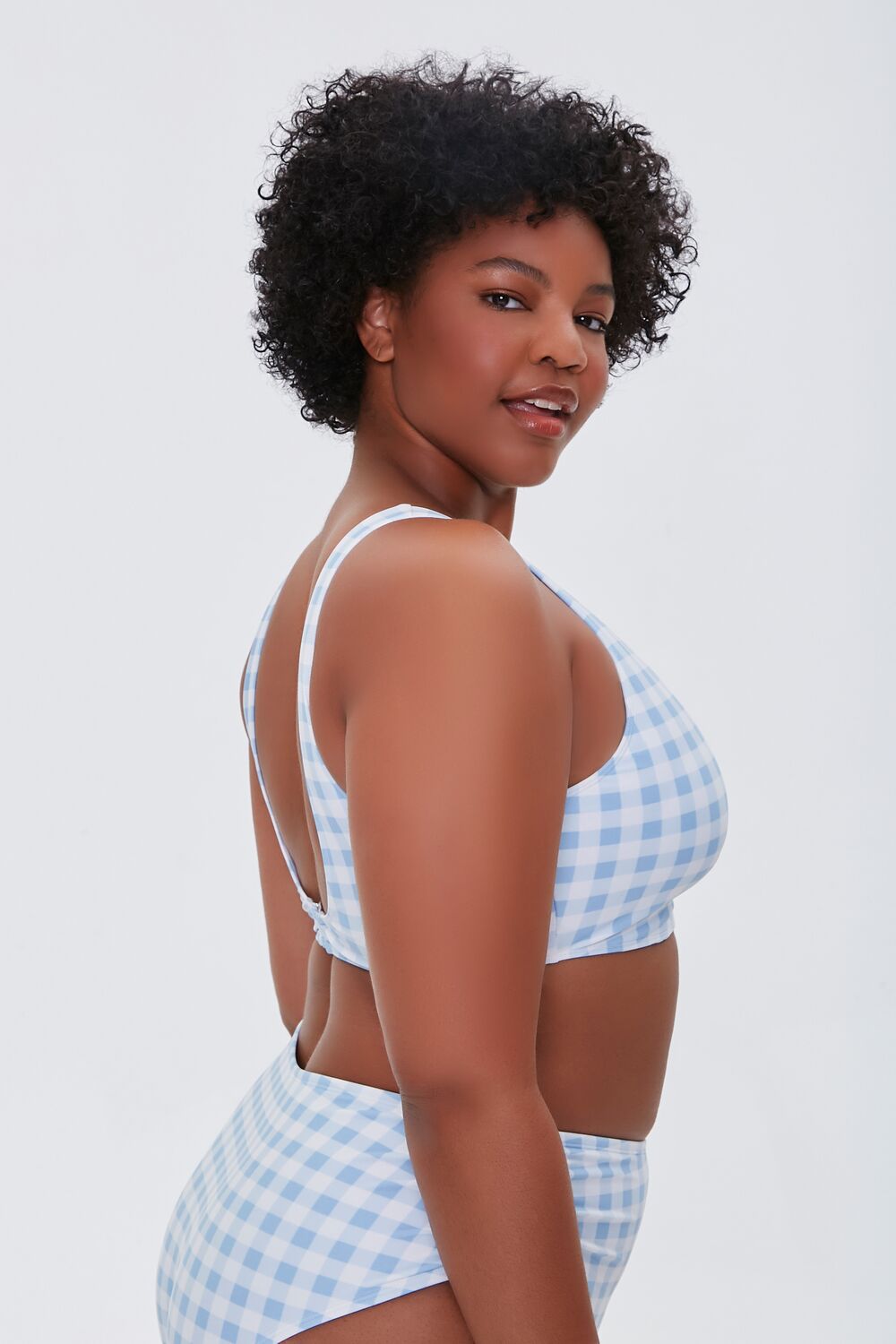 Plus Size Gingham Bralette Bikini Top - Forever 21