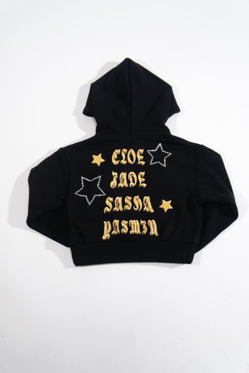 Kids Bratz Rhinestone Star Hoodie - Forever 21