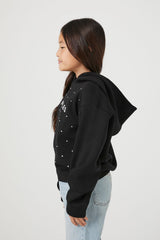 Girls Rhinestone Los Angeles Hoodie (Kids) - Forever 21