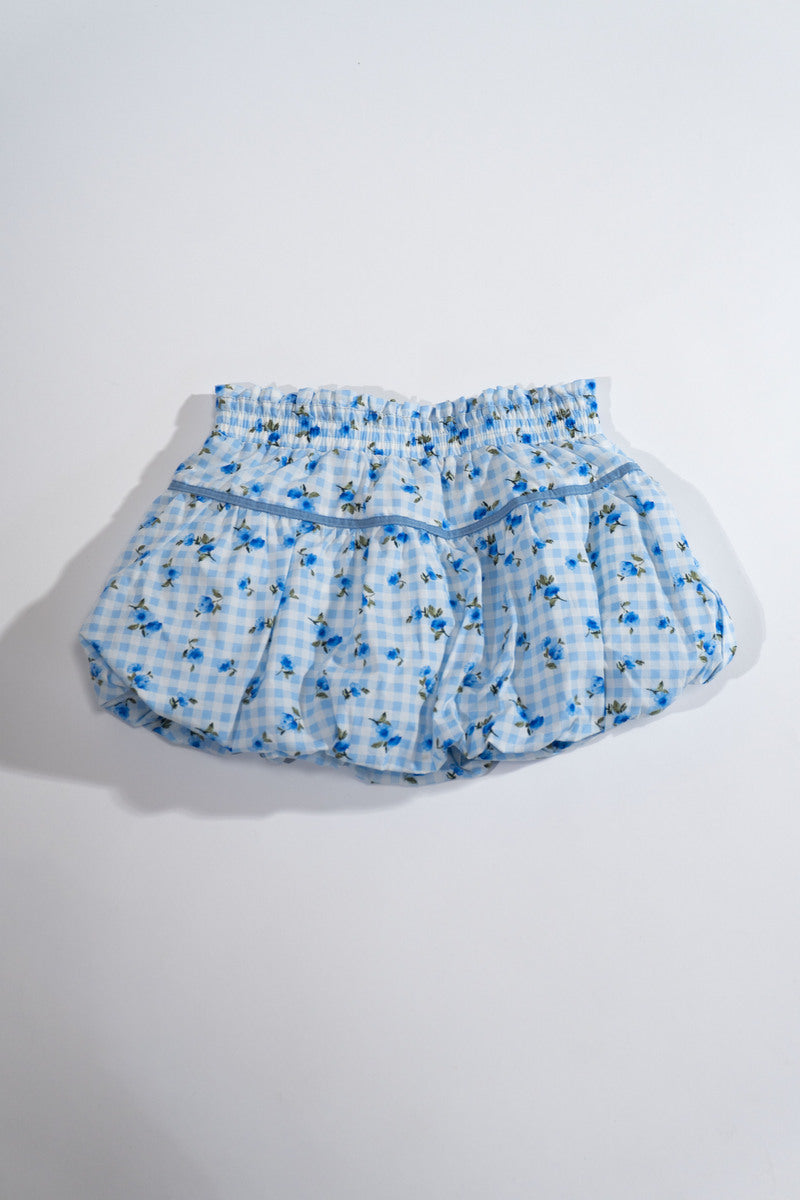 Girls Tiered Gingham & Floral Skirt - Forever 21
