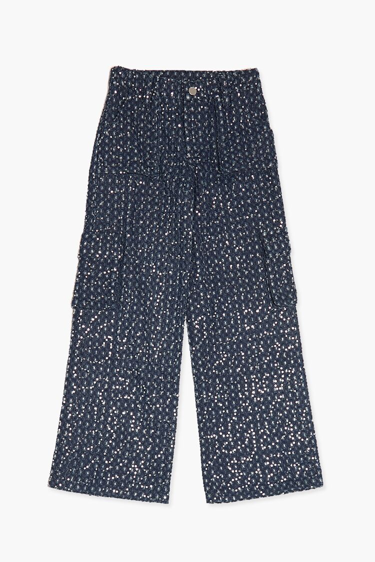 Girls Tweed Cargo Pants (Kids) - Forever 21