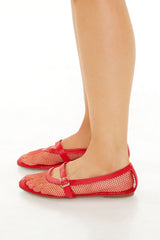 Sheer Mary Jane Ballet Flats - Forever 21