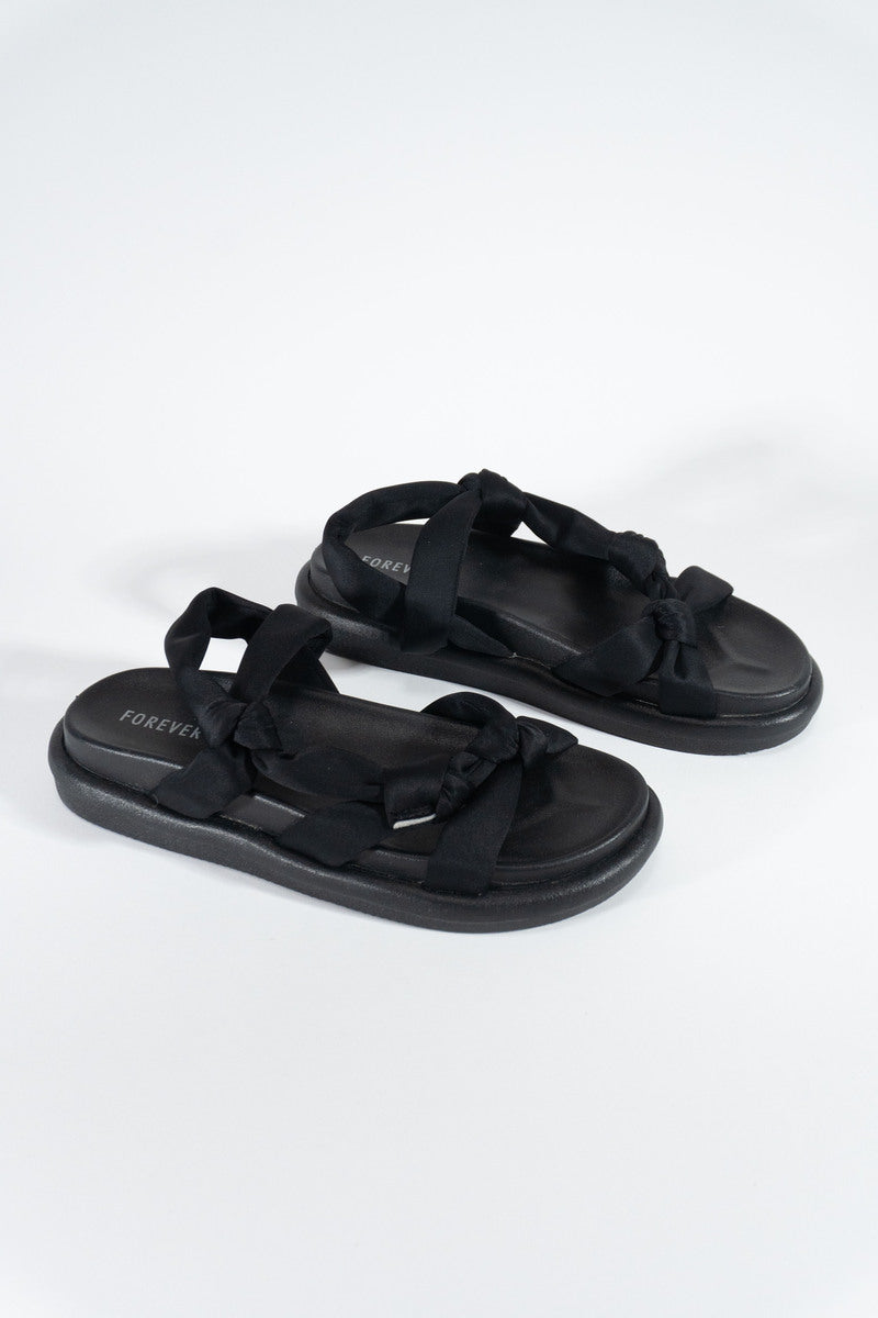 Knotted Platform Sandals - Forever 21