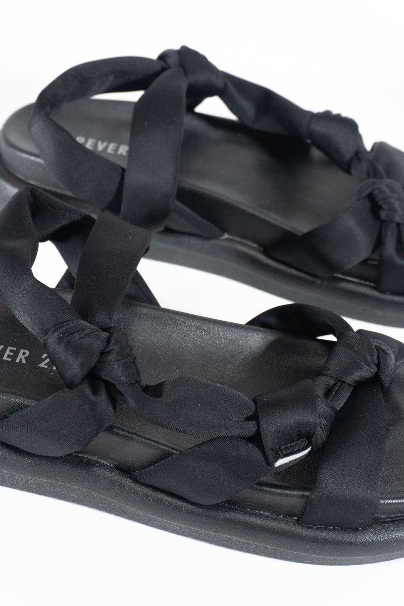 Knotted Platform Sandals - Forever 21