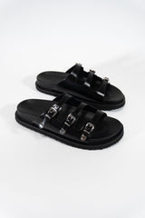 Chunky Faux Leather Sandals - Forever 21