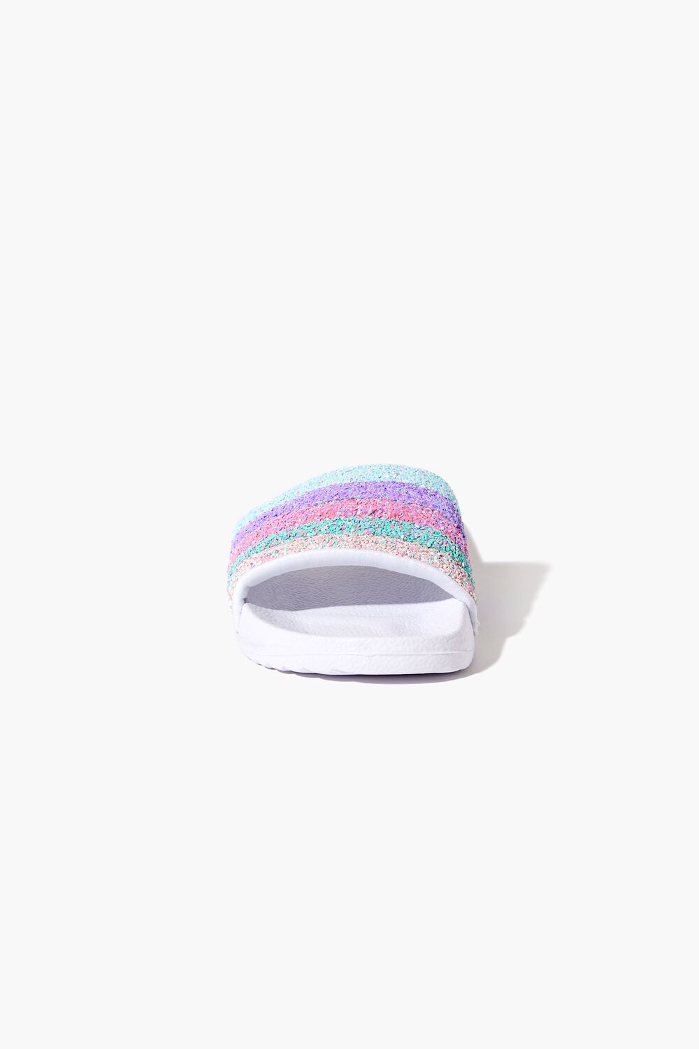 Girls Striped Sequin Slides (Kids) - Forever 21