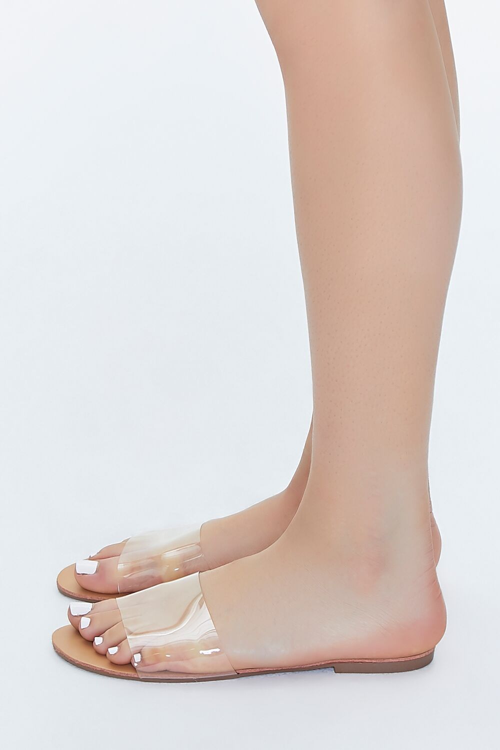 Faux Leather Slip-On Sandals - Forever 21