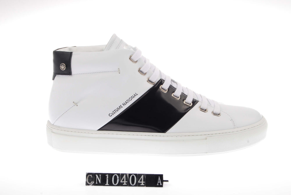 Costume National Logo Stripe High Top Sneaker - Forever 21