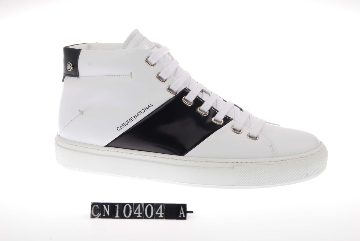 Costume National Logo Stripe High Top Sneaker - Forever 21