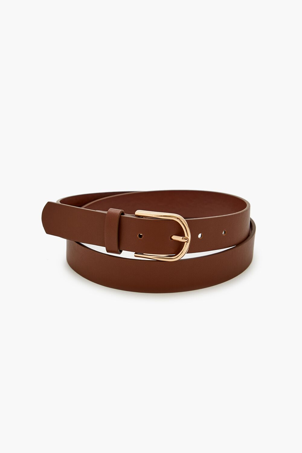 Faux Leather Buckle Belt - Forever 21