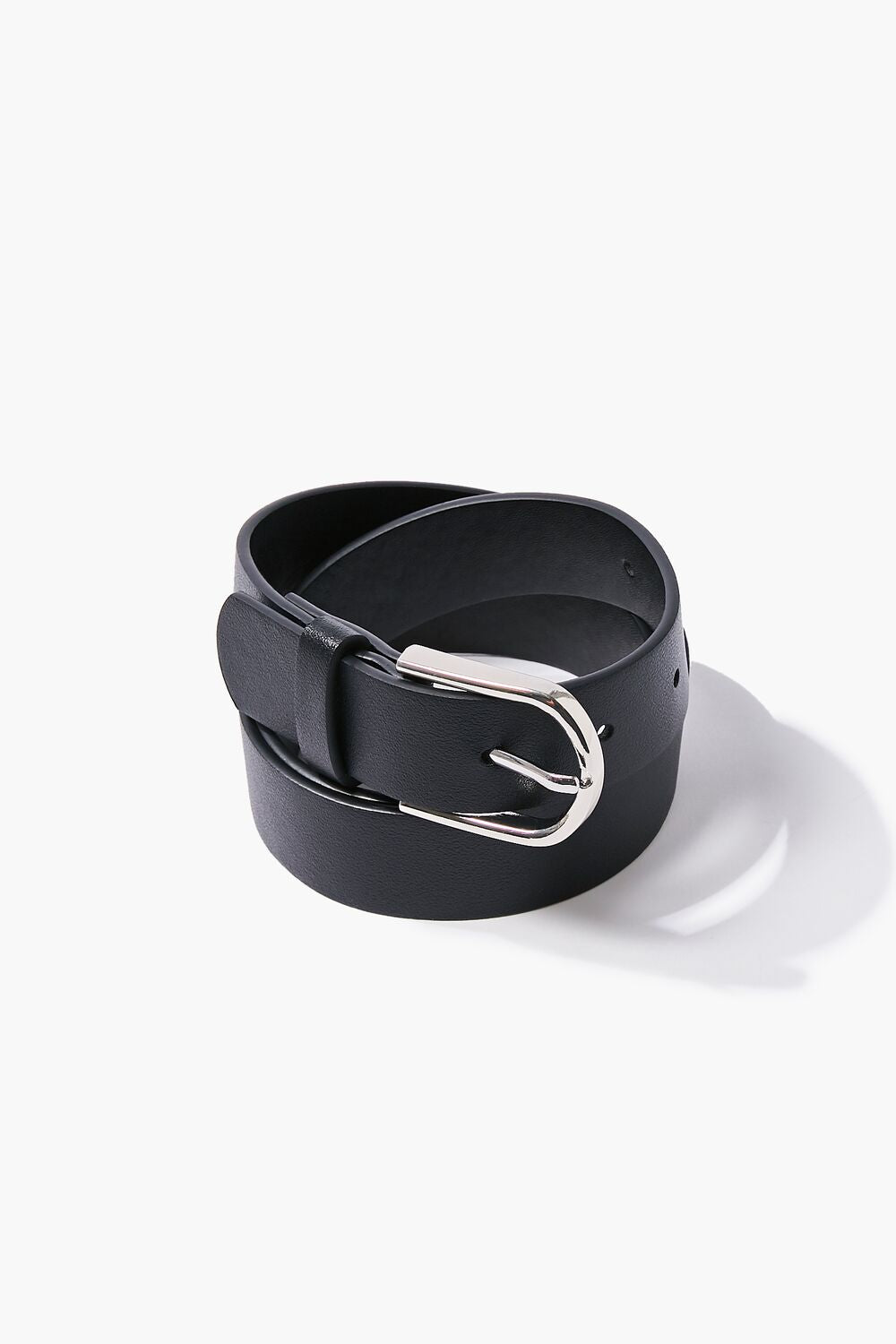 Faux Leather Buckle Belt - Forever 21