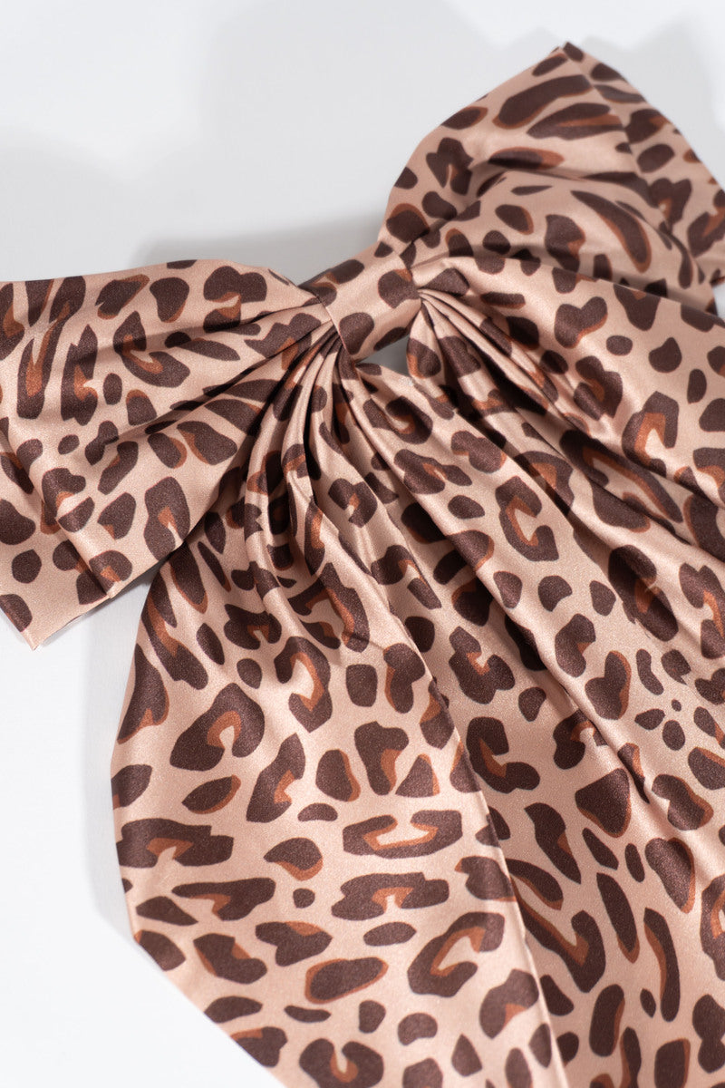 Printed Bow Hair Clip - Forever 21