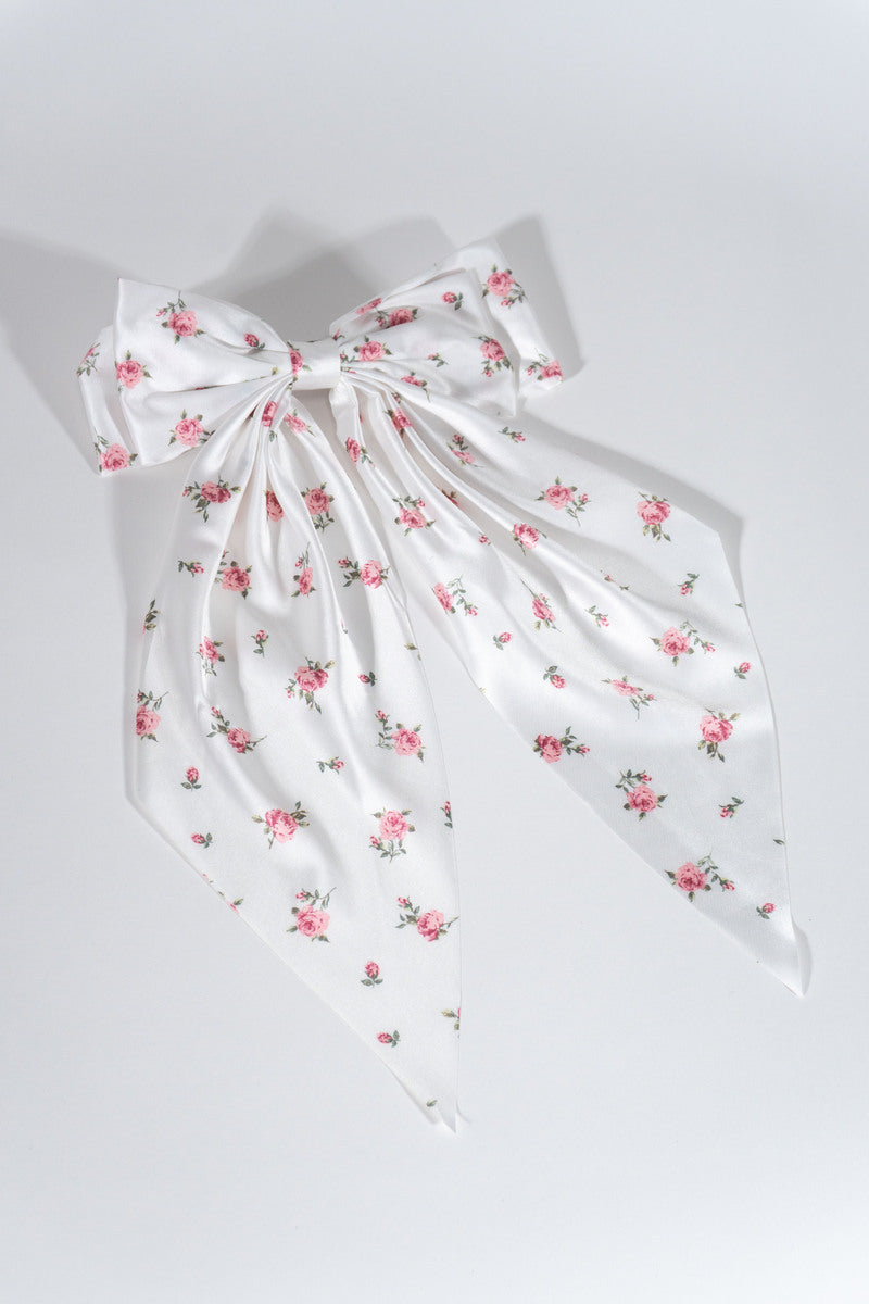 Printed Bow Hair Clip - Forever 21