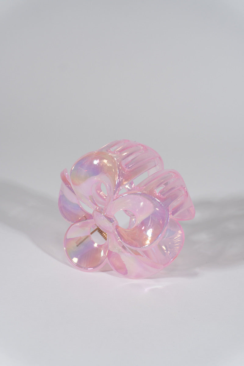 Iridescent Flower Hair Claw Clip - Forever 21